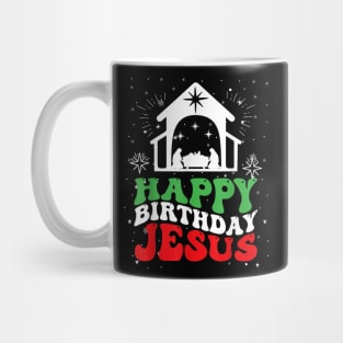 Happy Birthday Jesus Merry Christmas Mug